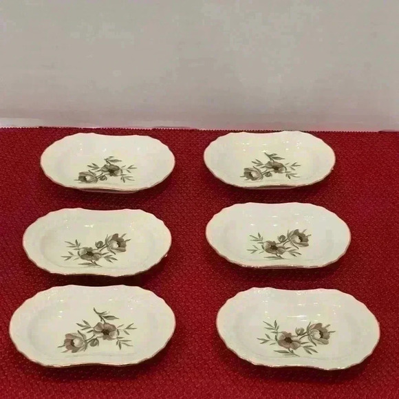 Set of six Vintage Small, dishes, Royal Copenhagen, Denmark, - Picture 1 of 5